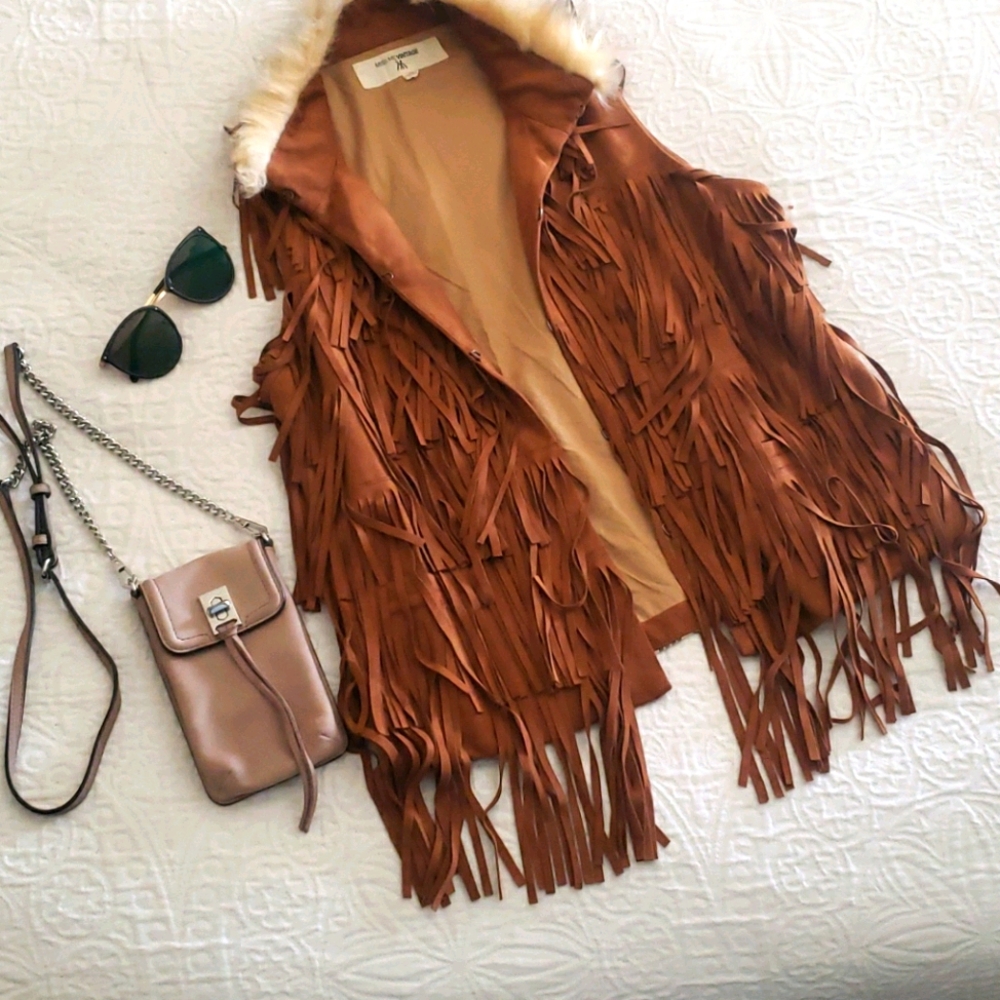 Miss me vintage, Suede fringe Vest